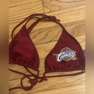 Women's Cleveland Cavaliers Maroon Bikini Top